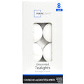Mainstays White Unscented Tealights Pack of 8