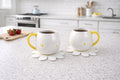 Set of 2 Daisy Rounded Mugs, Giftable, Spring Kitchen Decor