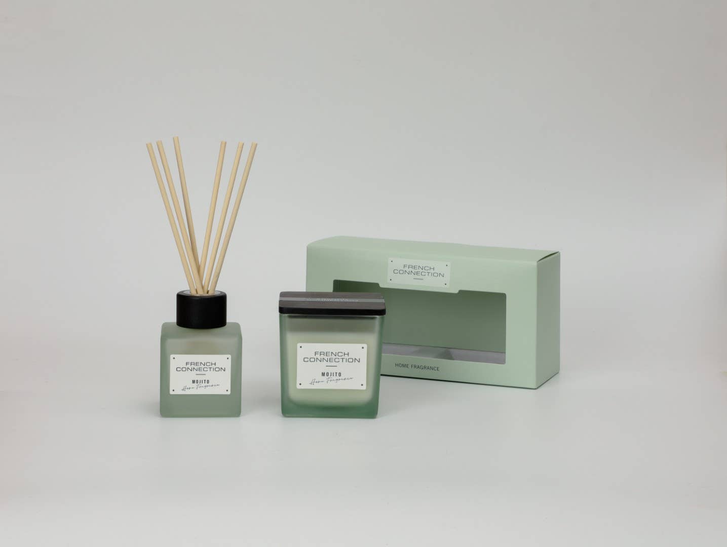 Square Mango Mojito Candle & Reed Diffuser Gift Set