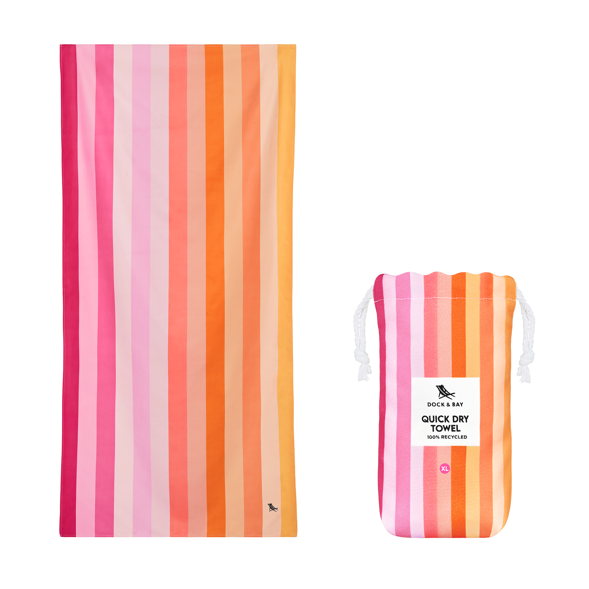 Dock & Bay Quick Dry Towels - Summer - Miami Sorbet: Extra Large (200cmx90cm)