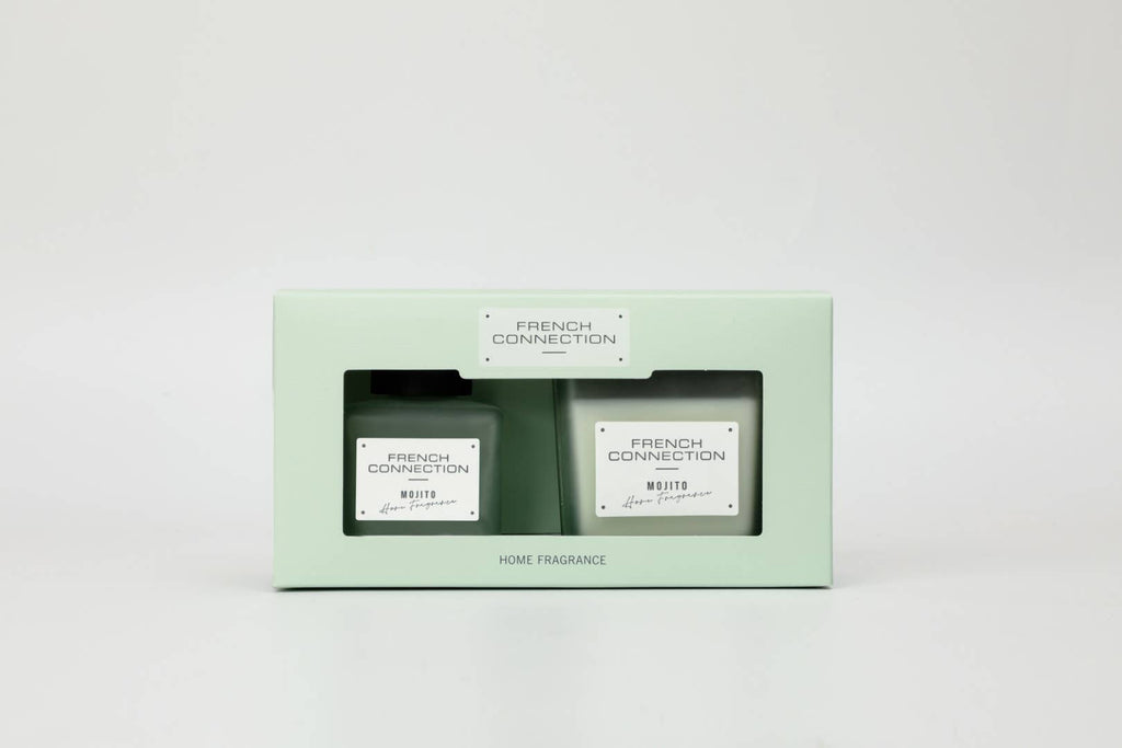 Square Mango Mojito Candle & Reed Diffuser Gift Set