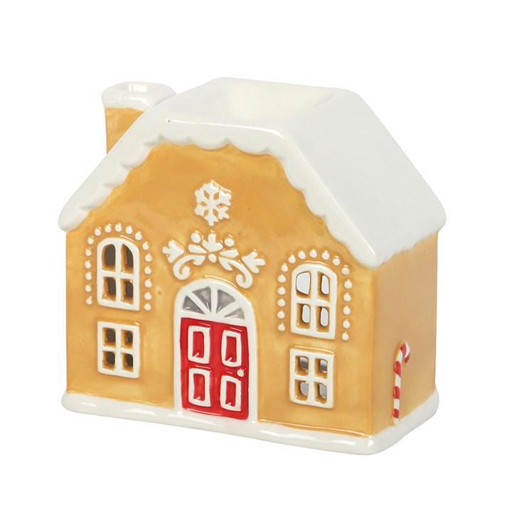 Gingerbread House Oil Burner & Wax Melter | Christmas Wax Warmer | Cosy Holiday Home Decor Gift