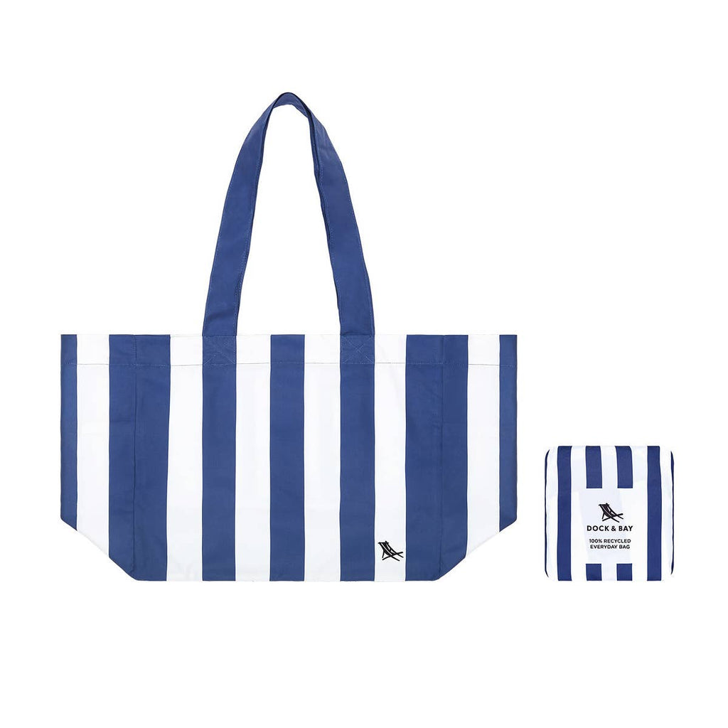 Dock & Bay Everyday Tote Bag - Whitsunday Blue: Whitsunday Blue / Medium (15x7")