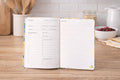 Italian Lemon Print A5 Recipe Journal, Mediterranean Kitchen Notebook, Food Lover Gift