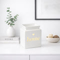White Home Cutout Ceramic Oil Burner & Wax Melter | Minimalist Home Décor Gift
