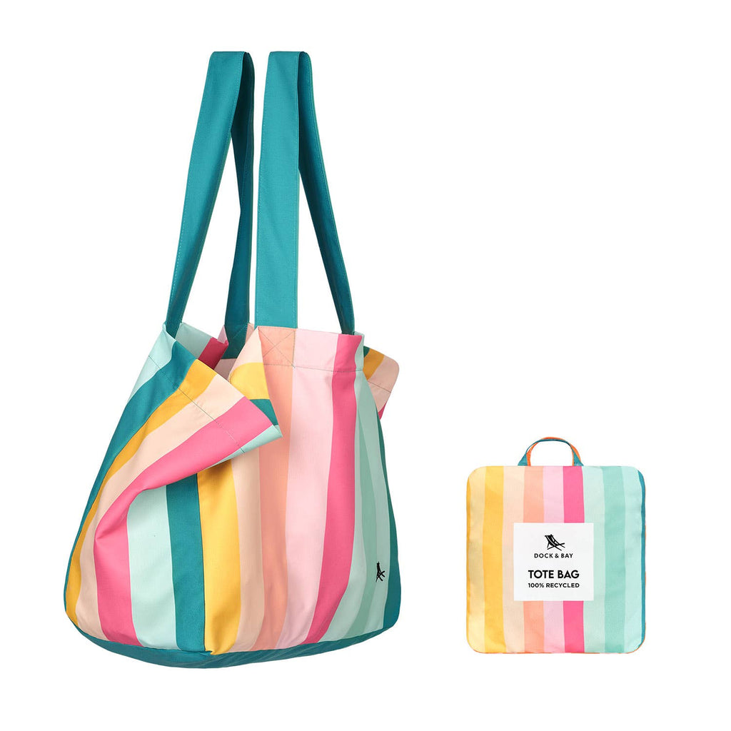 Dock & Bay Everyday Tote Bag - Coastal Candy: Medium (39x19cm)