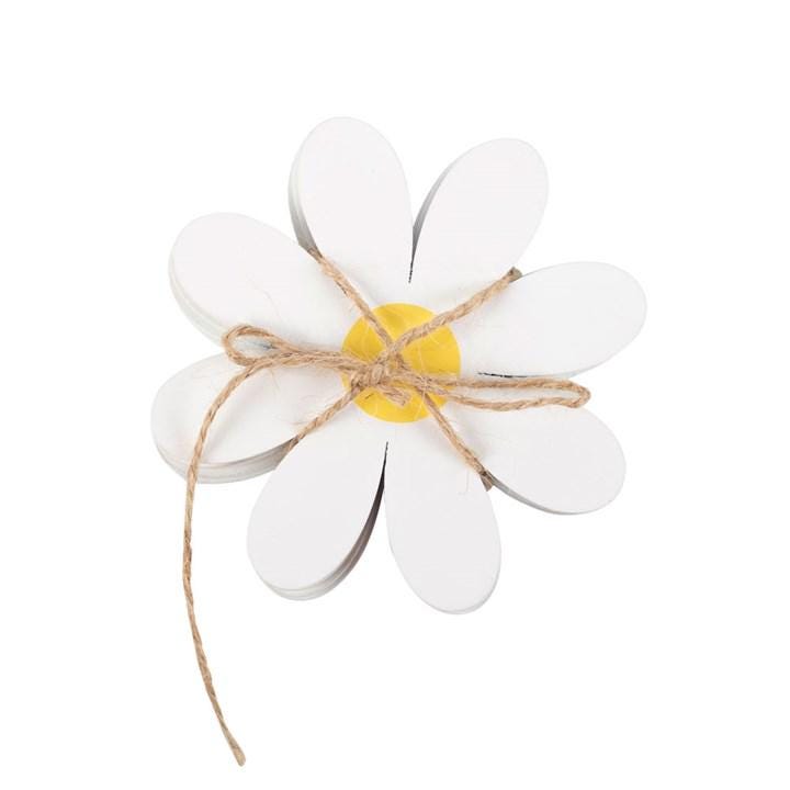 Set of 4 Daisy Coasters, Floral Drink Coasters, Cottage Kitchen Accessories, Spring Home Gift