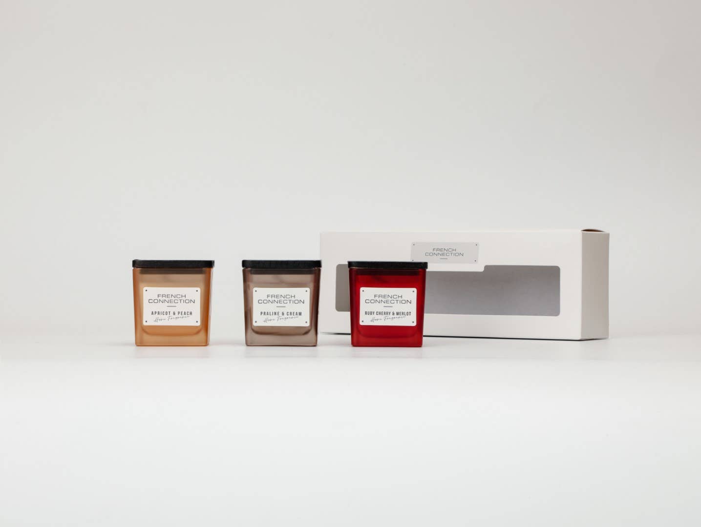 Square Trio Candles Gift Set 3 X 50g