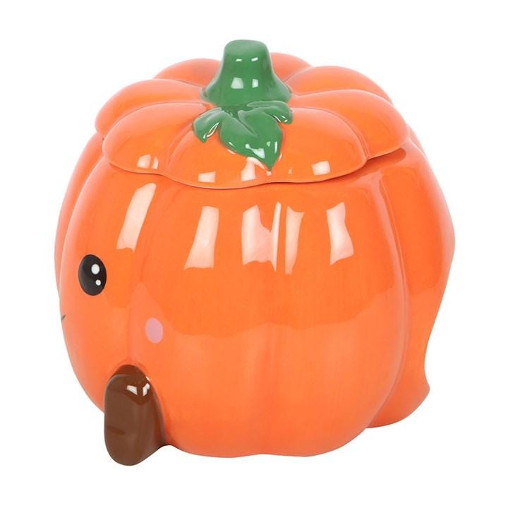 Smiling Ceramic Pumpkin Oil Burner & Wax Melter |  Autumn Home Fragrance Burner |