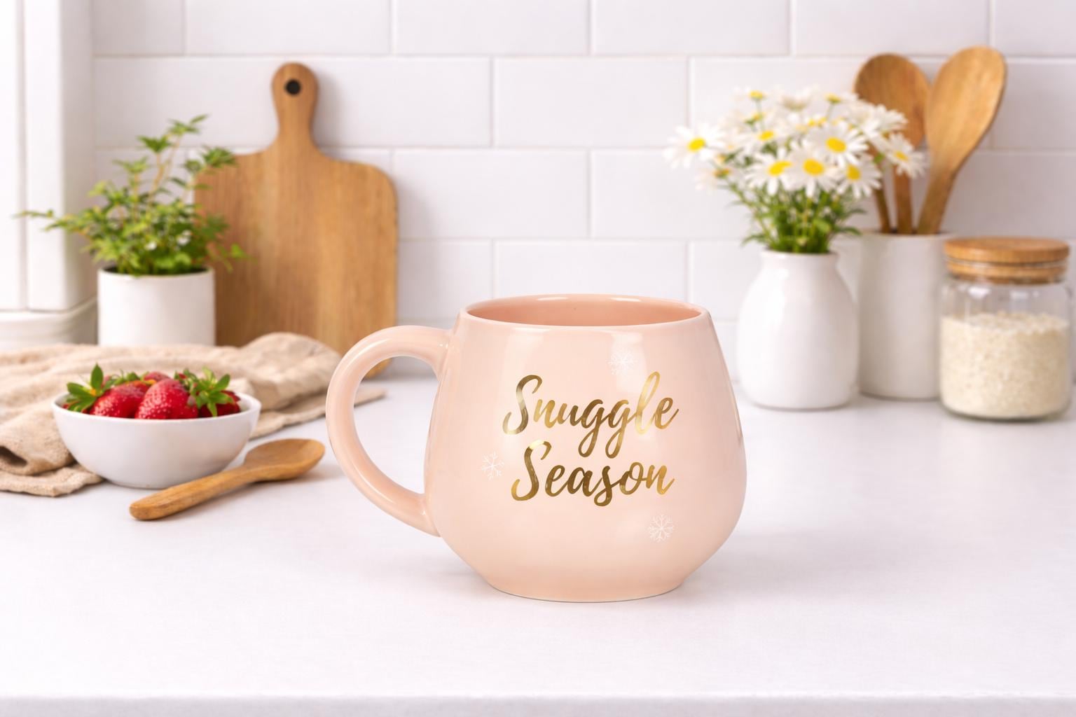 Snuggle Season Mug | Blush Pink Ceramic Mug