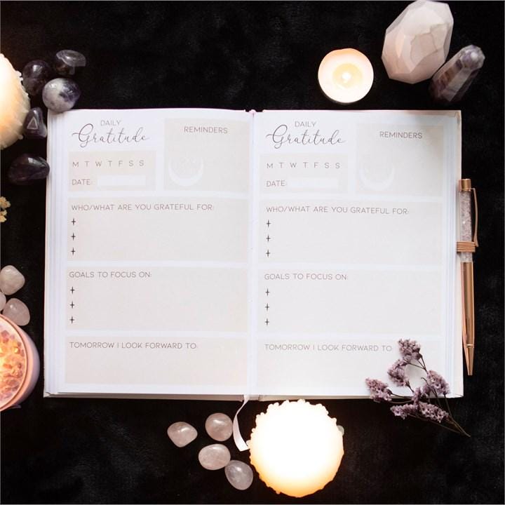 My Gratitude Journal with Rose Quartz Pen | Mindfulness & Self Care Journal