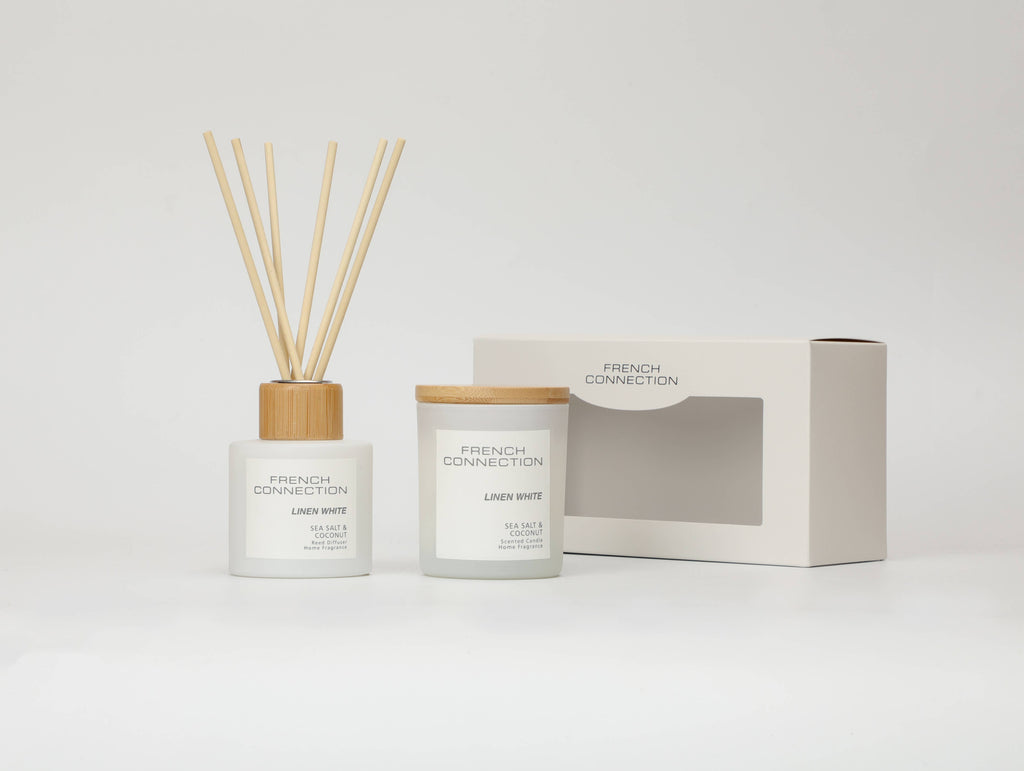 Pastel Sea Salt & Coconut Candle and Reed Diffuser Set