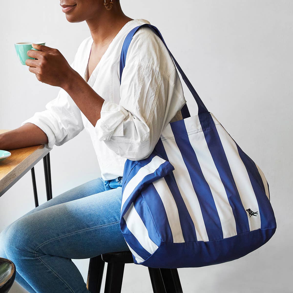 Dock & Bay Everyday Tote Bag - Whitsunday Blue: Whitsunday Blue / Medium (15x7")