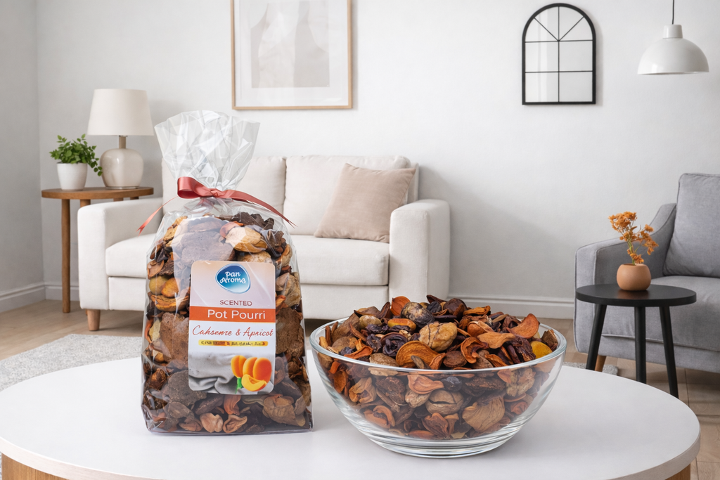 Pan Aroma Set of 3 180g Packs Pot Pourri - Apricot, Orchid & Orchard
