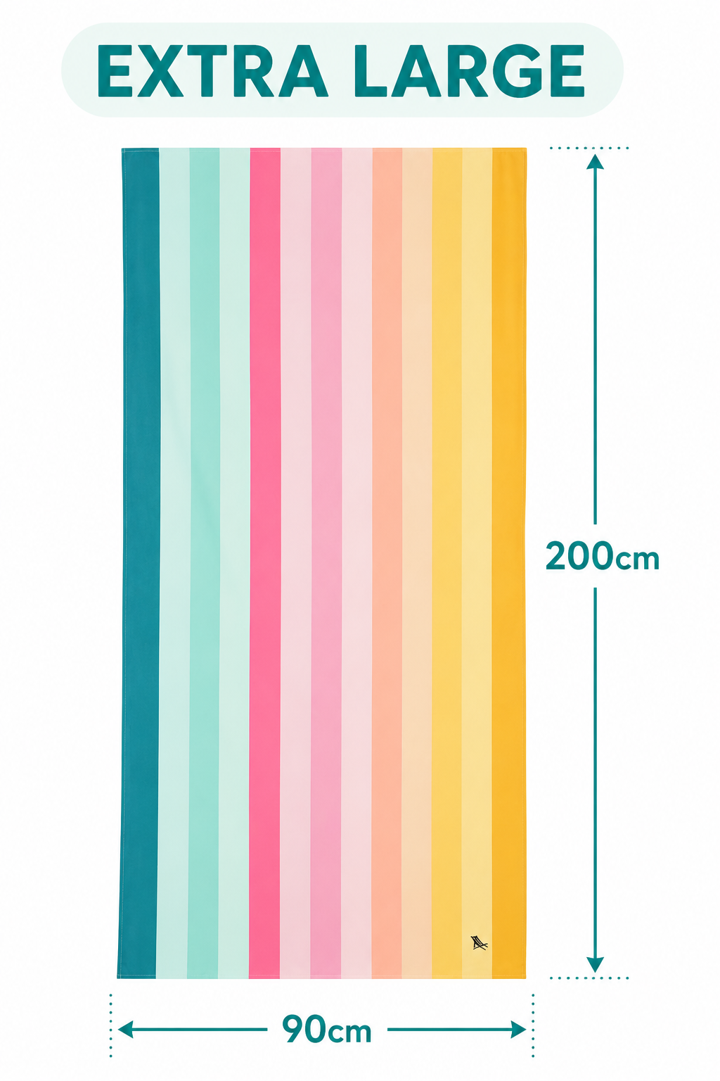 Dock & Bay Quick Dry Towels - Summer - Coastal Candy: Extra Large (200cmx90cm)