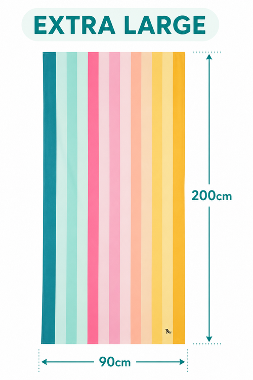 Dock & Bay Quick Dry Towels - Summer - Coastal Candy: Extra Large (200cmx90cm)