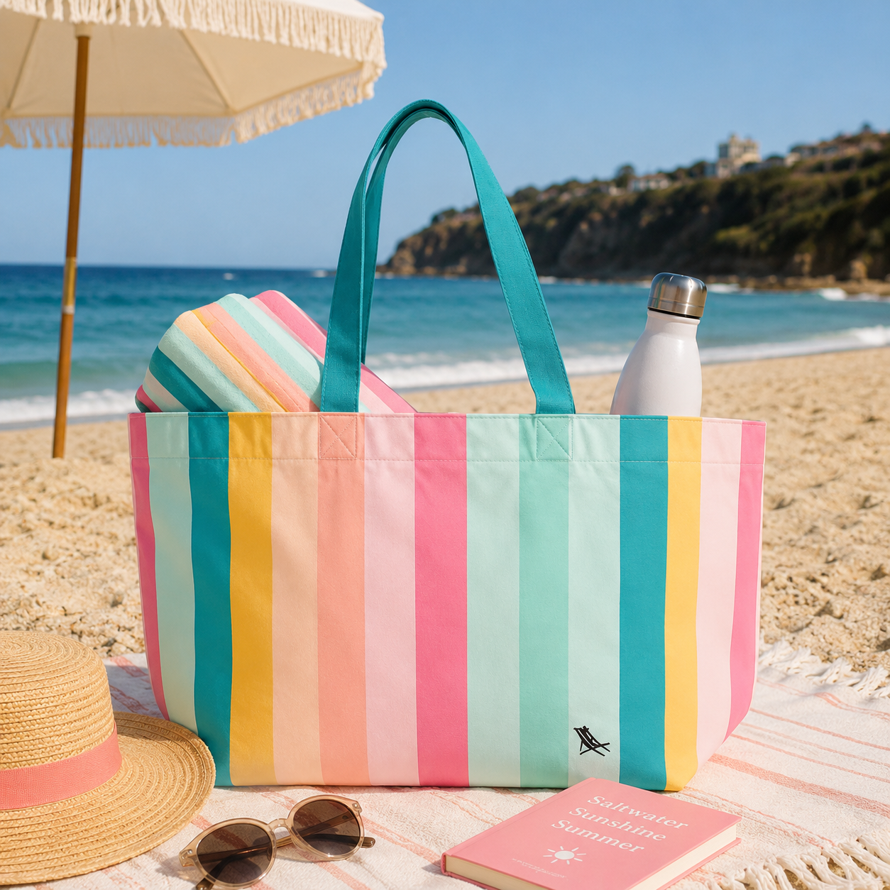 Dock & Bay Everyday Tote Bag - Coastal Candy: Medium (39x19cm)