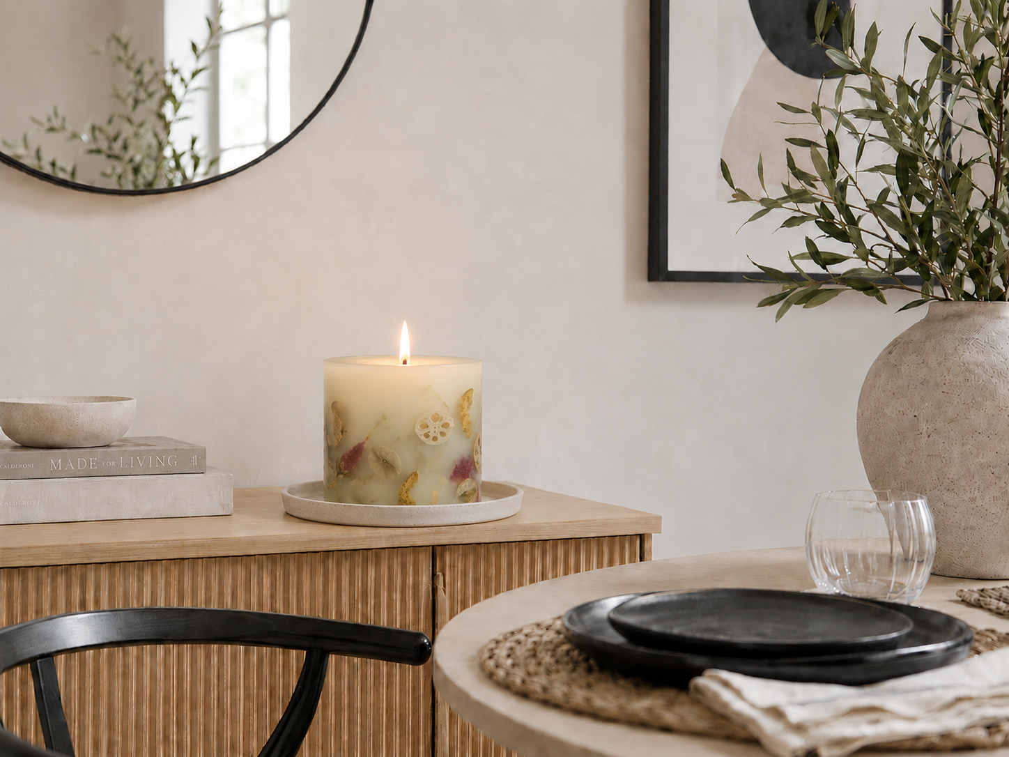 Botanical Infused Cherry Blossom & Rose Candle 660g