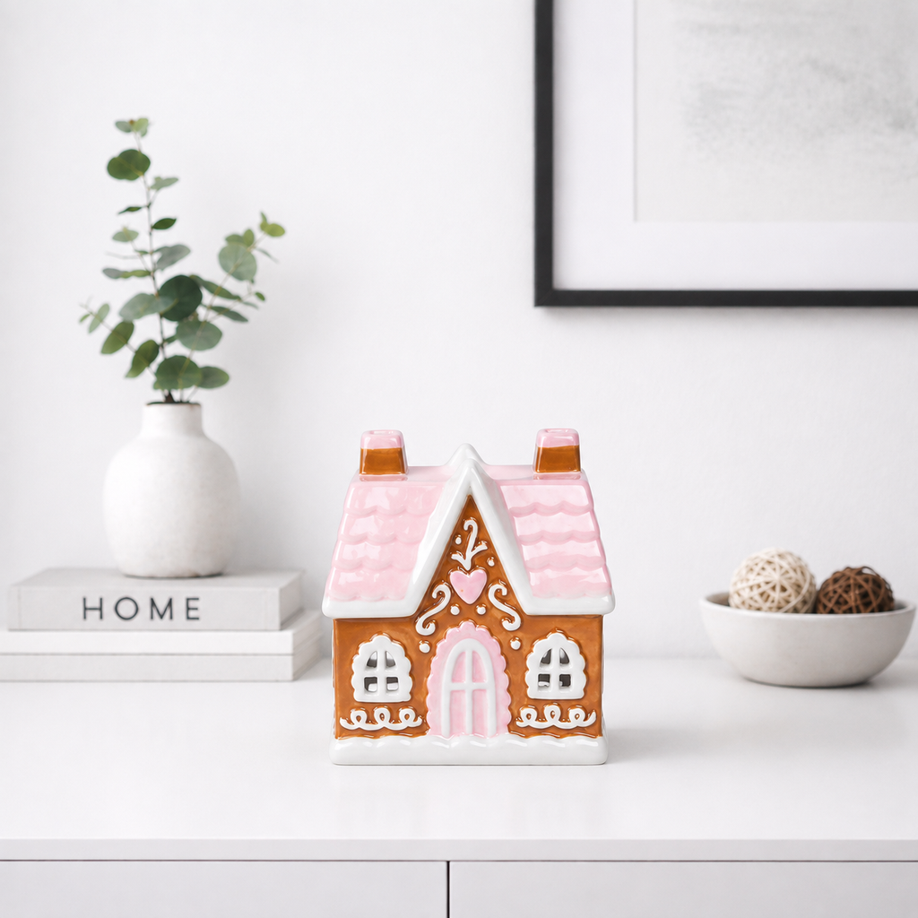 Something Different Sugar Plum Gingerbread House Oil Burner & Wax Warmer
