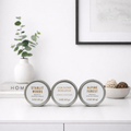 Gold Leaves Scented Candle Gift Set | Starlit Woods, Country Holiday, Alpine Forest