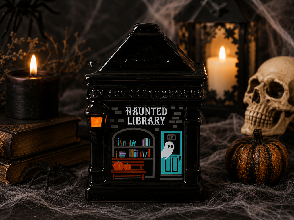 Something Different Haunted Library Oil Burner & Wax Melt Warmer