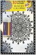 Artbox 3D Velvet Board Colouring Set – Mandala & Tropical