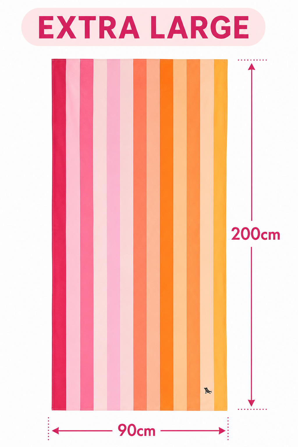 Dock & Bay Quick Dry Towels - Summer - Miami Sorbet: Extra Large (200cmx90cm)