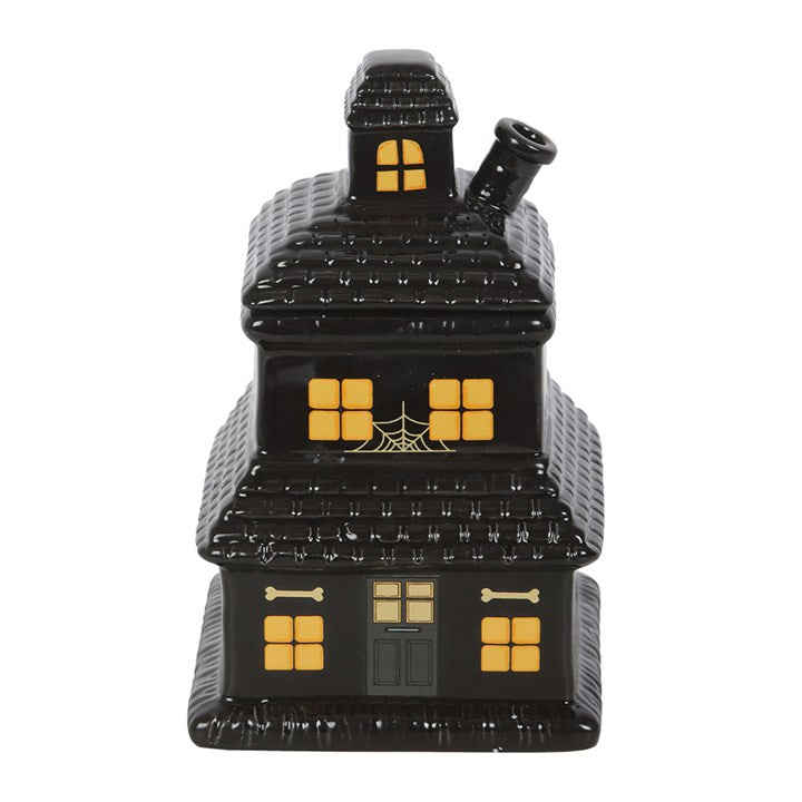 Black Haunted House Oil Burner & Wax Warmer