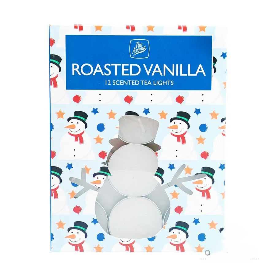 Pan Aroma Roasted Vanilla Pack of 12 Scented Tealights