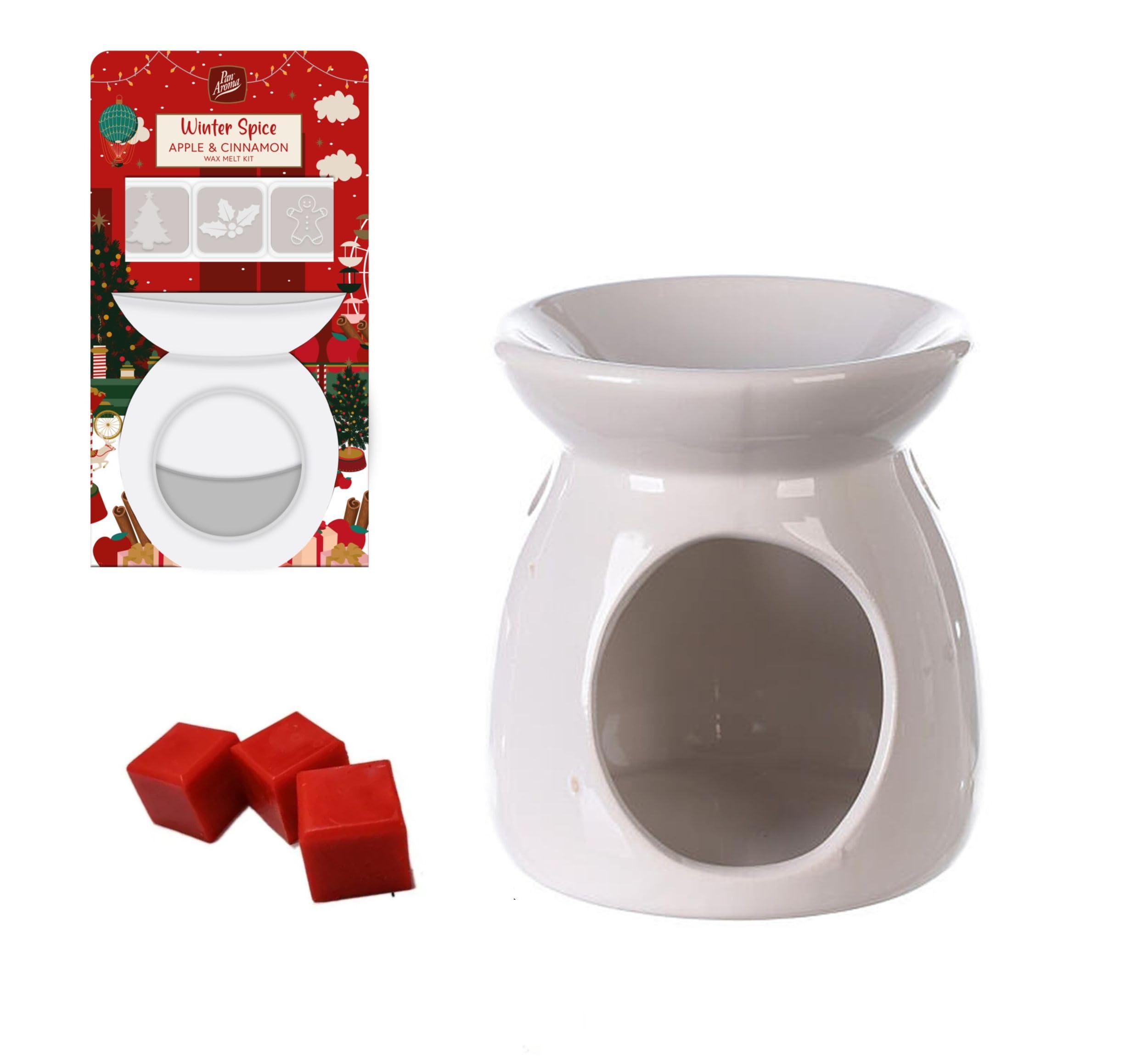 Pan Aroma Apple & Cinnamon Wax Melt Kit