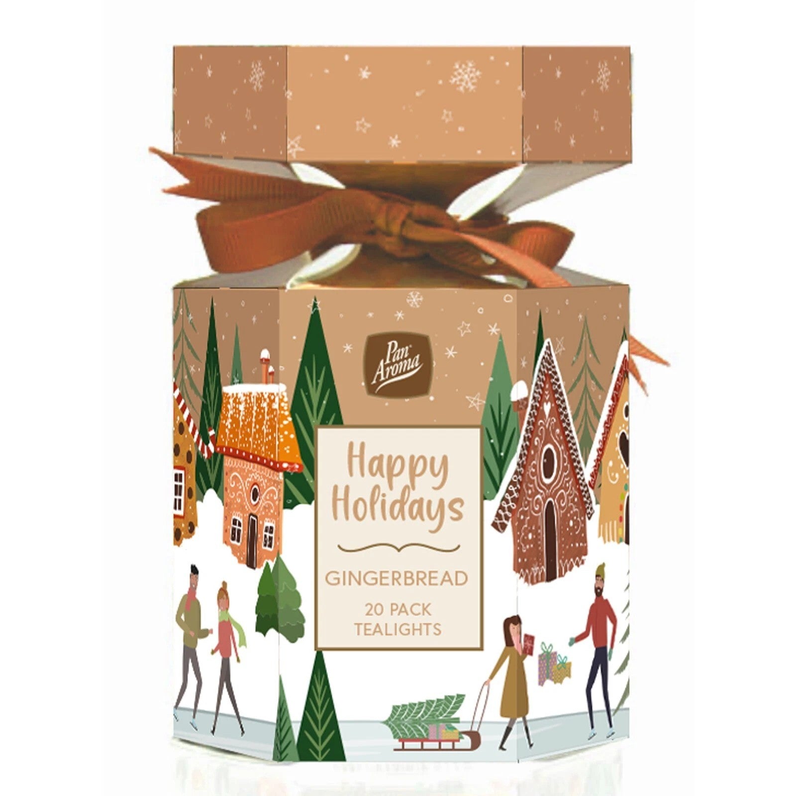 Pan Aroma Gingerbread Pack of 20 Scented Tealights