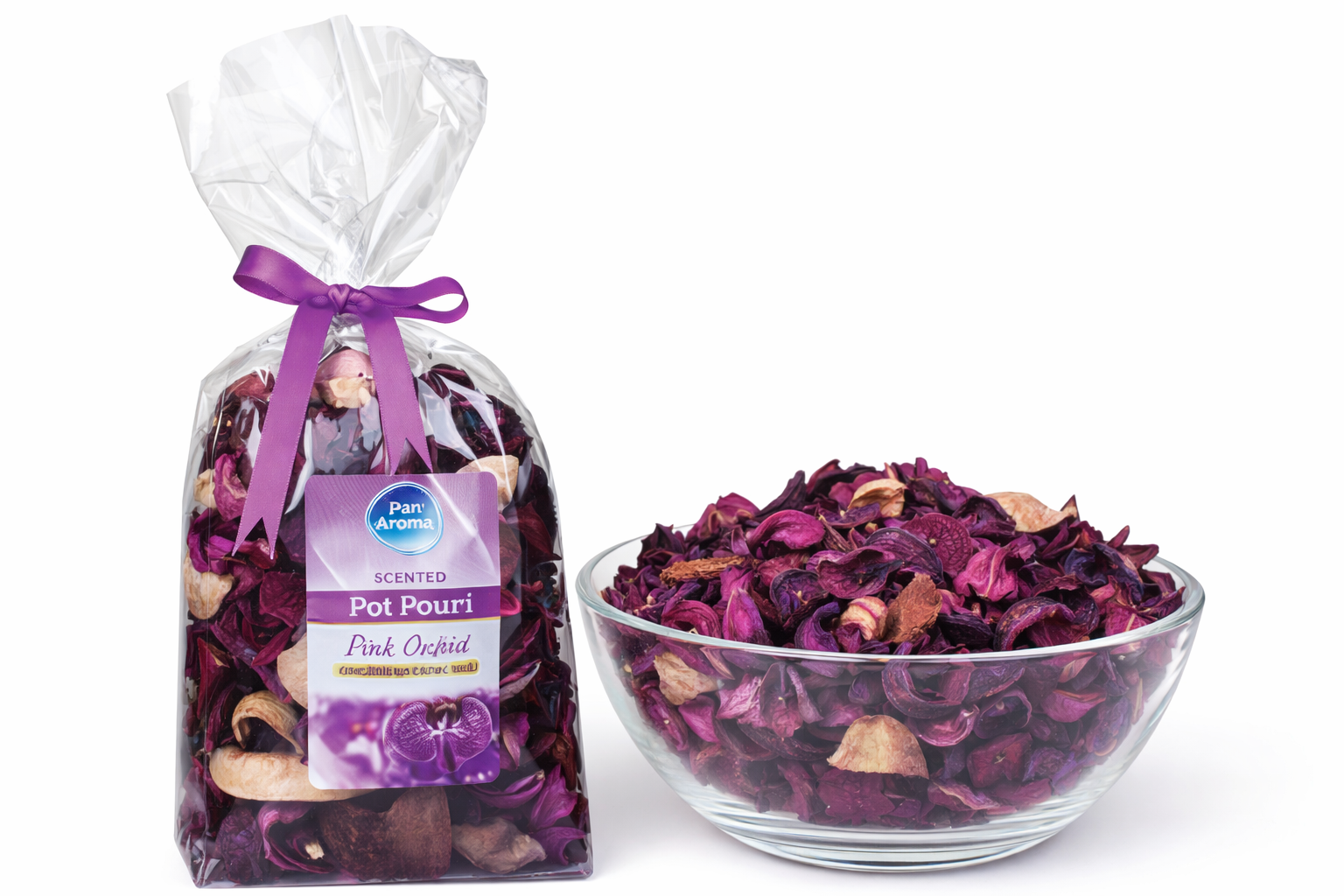 Pan Aroma Pink Orchid 180g Pack Pot Pourri
