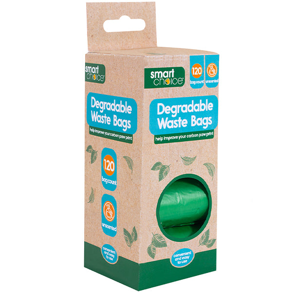 Smart Choice Degradable Dog Poop Bags 8 Rolls 120 Bags