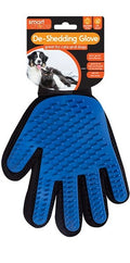 Smart Choice Deshedding Grooming Pet Glove Blue