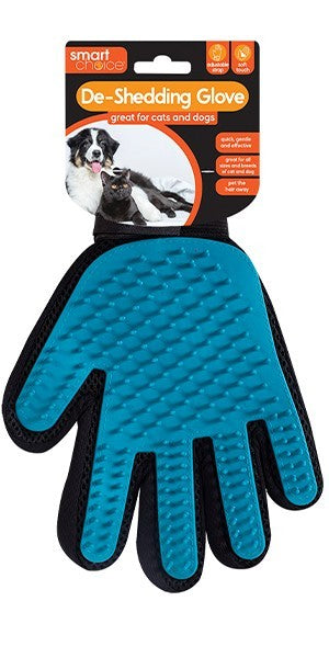 Smart Choice Deshedding Grooming Pet Glove Green