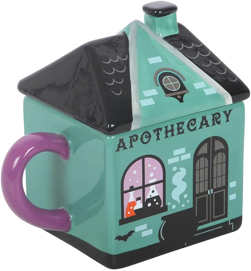 Something Different Apothecary Shop Lidded Ceramic Mug | Witchy Gift