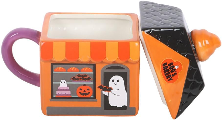 Something Different Boo's Bakery Lidded Ceramic Mug | Halloween Gift