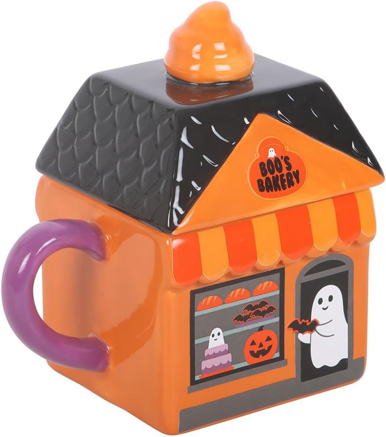 Something Different Boo's Bakery Lidded Ceramic Mug | Halloween Gift
