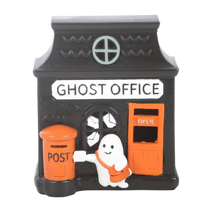 Ghost Office LED Light Up Decoration | Spooky Halloween Village Decor
