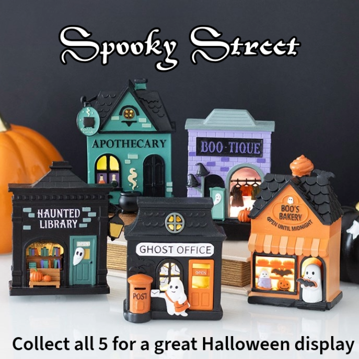 Haunted Library LED Light Up Decoration | Spooky Halloween Decor