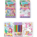 Artbox Unicorns & Mermaids Travel Colouring Set