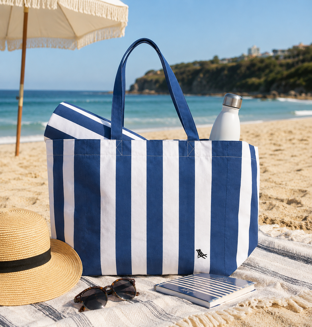 Dock & Bay Everyday Tote Bag - Whitsunday Blue: Whitsunday Blue / Medium (15x7")
