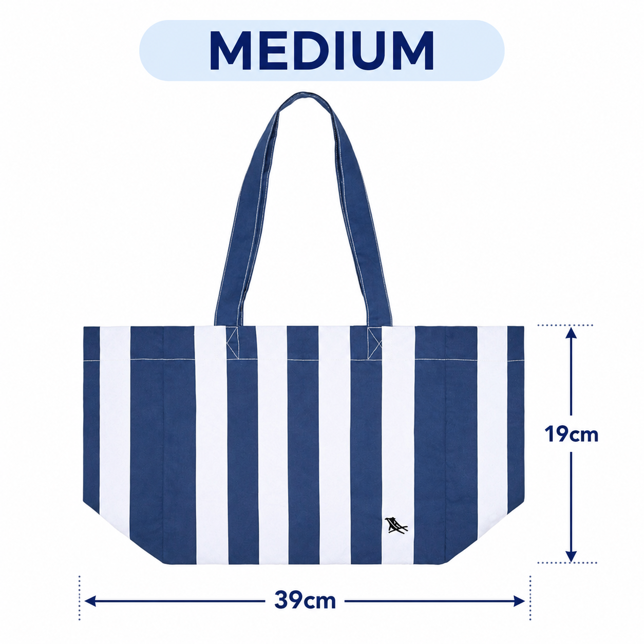 Dock & Bay Everyday Tote Bag - Whitsunday Blue: Whitsunday Blue / Medium (15x7")