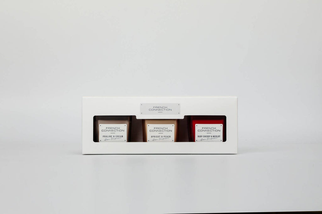 Square Trio Candles Gift Set 3 X 50g