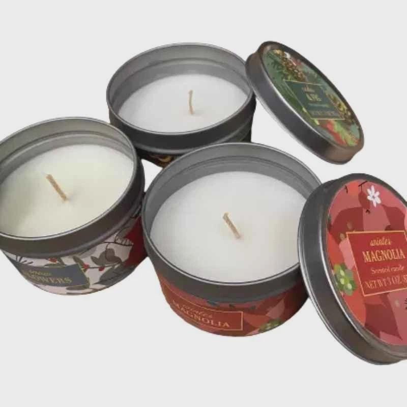 Holiday Floral Candle Gift Set | Winter Magnolia, Cedar & Fig, Snow Flowers