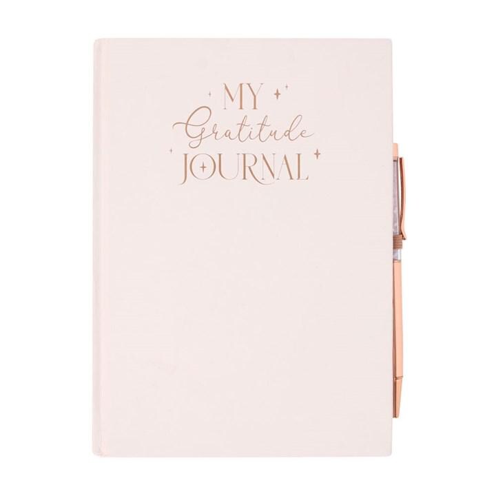 My Gratitude Journal with Rose Quartz Pen | Mindfulness & Self Care Journal