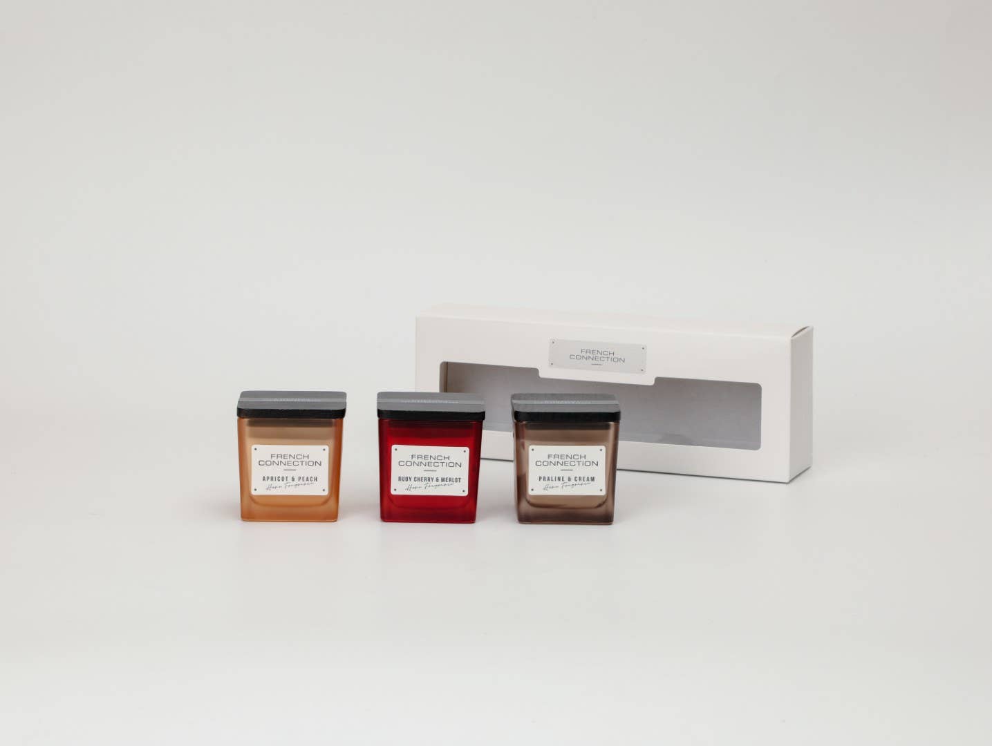 Square Trio Candles Gift Set 3 X 50g