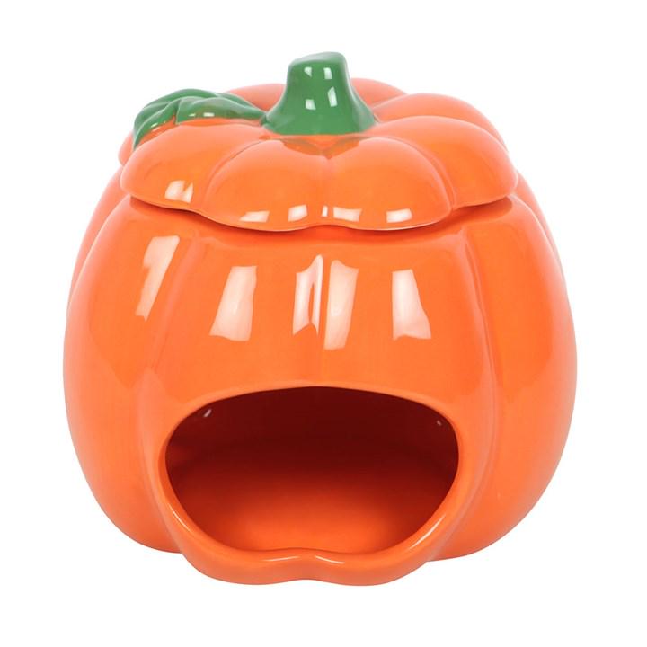 Smiling Ceramic Pumpkin Oil Burner & Wax Melter |  Autumn Home Fragrance Burner |