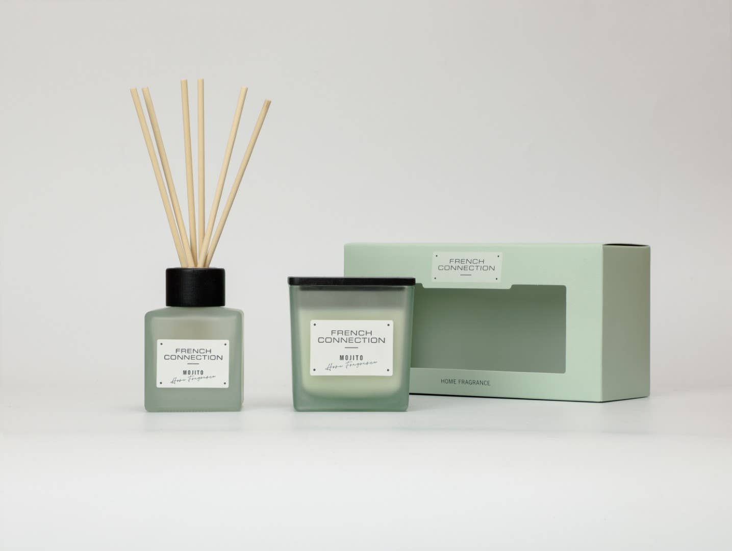 Square Mango Mojito Candle & Reed Diffuser Gift Set