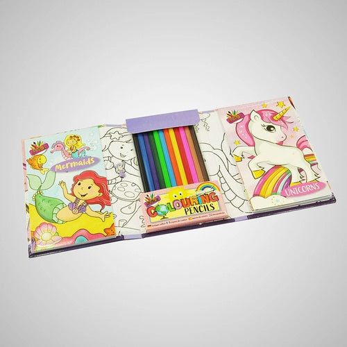 Artbox Unicorns & Mermaids Travel Colouring Set